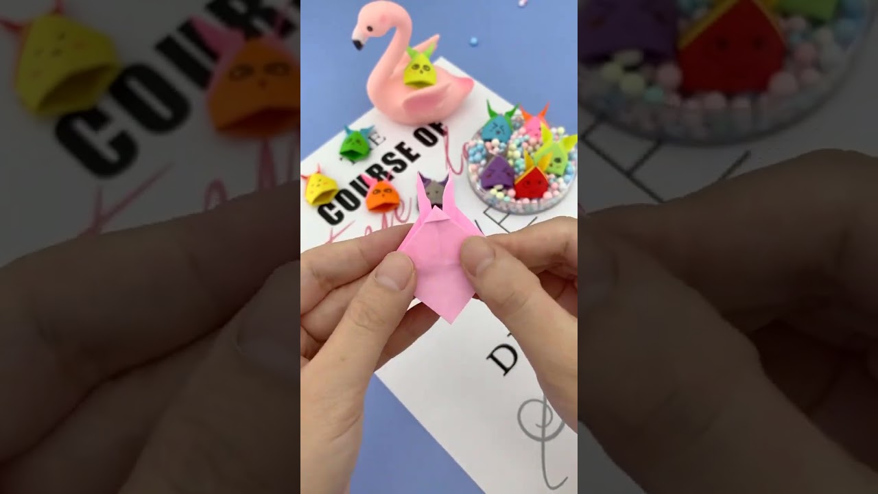 Easy Paper Rabbit 🐰 | DIY Origami Finger Puppet ✂️ | 