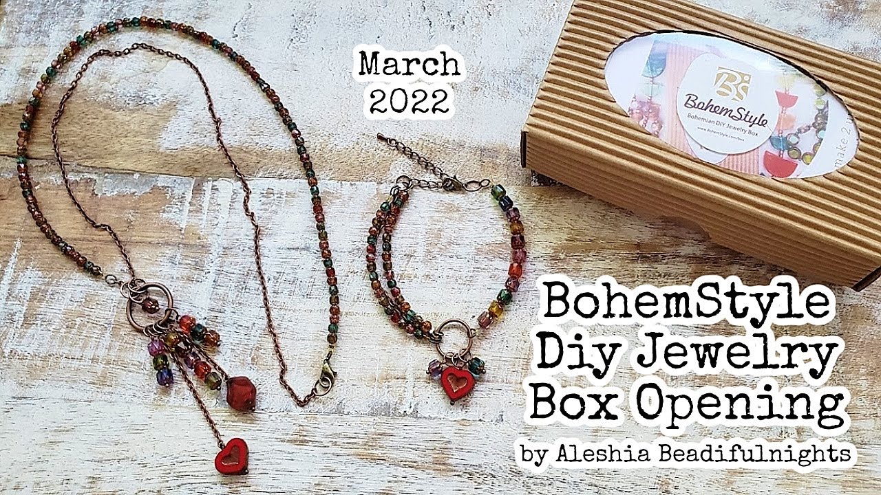 BohemStyle Diy Jewelry Box March 2022 Opening YouTube
