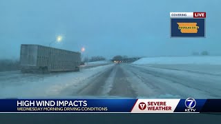 West Dodge Road driving conditions
