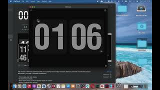 Flip Clock digital widgets Basic Overview Mac App Store screenshot 5