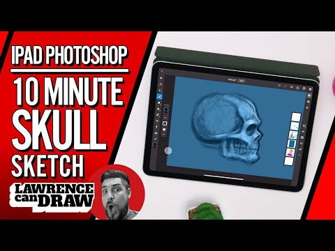 iPad Photoshop ✏️ Draw Better Faces 👦 by Sketching Skulls 💀
