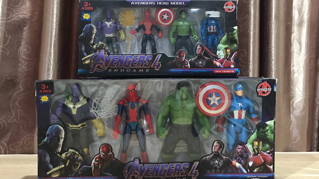 5 Minutes Satisfying With Unboxing Superhero Avengers Set 8 Pieces ...