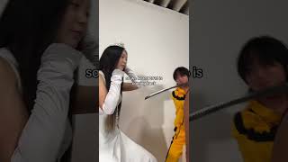 guess who were dressed up as #mirus #mannequinchallenge #movie