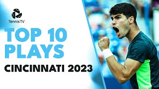 Alcaraz & Djokovic BRILLIANCE; Hurkacz Hot Shots | Top 10 Shots Cincinnati 2023