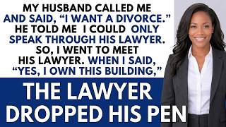 My Husband Called to Say He Wanted a Divorce—Then Told Me I Could Only Deal With His Lawyer... |... Update