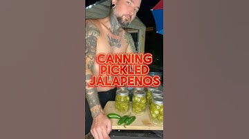 This is the recipe i use for canning super easy pickled jalapenos. #gardening #canning #jalapeno