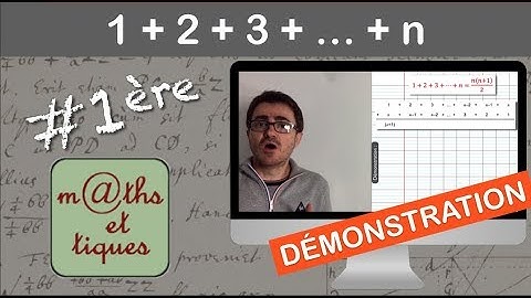 DEMONSTRATION : Somme des termes d