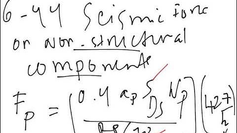 Seismic Design of Building Structures - Non Structural Components