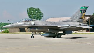 (4K) A Day With Ohio ANG F-16 Stingers!