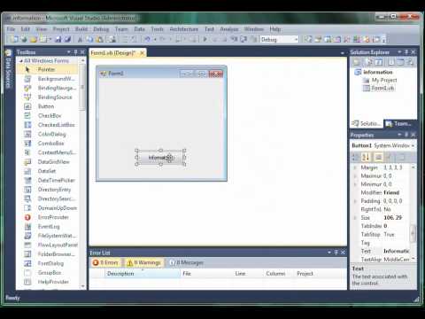 How to Show Visual Basic 2010 Information message Box With icon.