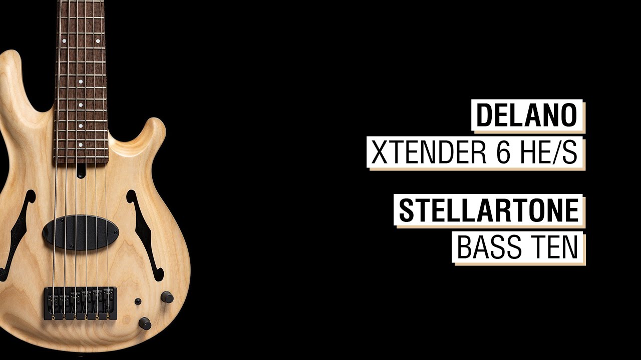 Delano Xtender 6 HE/S + Stellartone Bass Ten - Mensinger Joker B 6p Hollowbody 30"