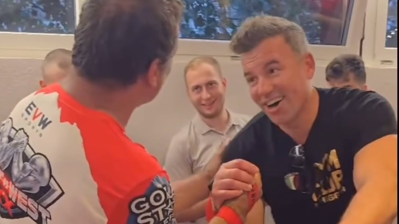 Девон Ларрат против Фрэнка Лампарелли, армрестлинг, афтерпулл