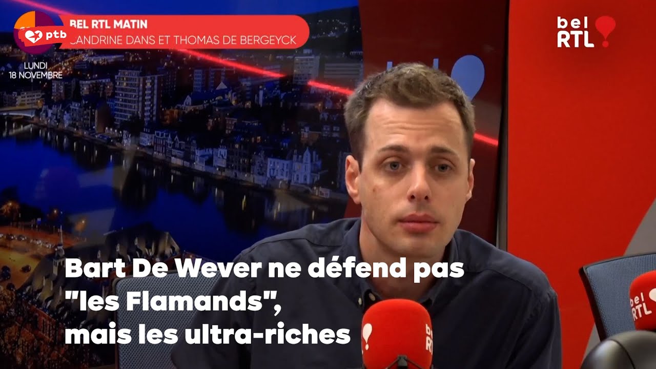 Bart De Wever ne défend pas « les Flamands » mais les ultra-riches