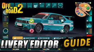 OFF THE ROAD 2: The Ultimate LIVERY EDITOR Guide. Everything You Need To Know About Making Decals. screenshot 1