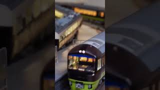 後編 共走 JR東日本 485系 観光大使ジパング & リゾートやまどり n scale JR EAST 485 “Zipangu” & "RESORT YAMADORI” ＃Shorts