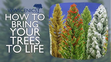 How To Bring Your Trees To Life - Add That Extra Detail To Your Model Railway/Diorama Scenery.