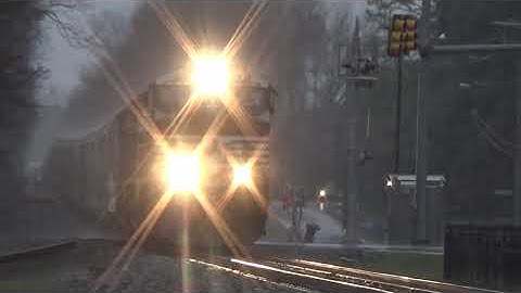NS 9442 w/ Trail Fail Leads 362 in the Pouring Rain on 1/11/20