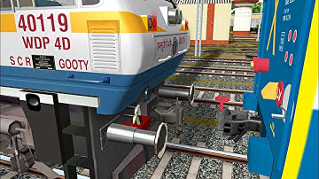 [IRFCA] GY WDP4D Coupling with Passenger Train MSTS Open Rails