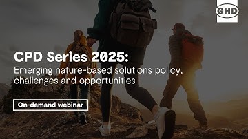 Webinar | CPD Series 2025 - Emerging nature-based solutions policy, challenges and opportunities