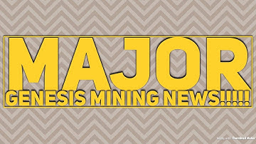 Major Genesis Mining Bitcoin contracts news!!!!