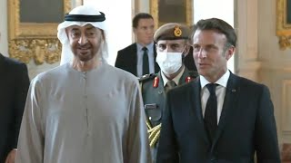 Emmanuel Macron reçoit MBZ, le président des Emirats, à Versailles | AFP Images