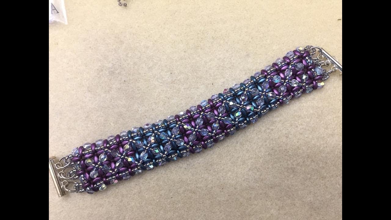 Part 2 Superduo RAW bracelet tutorial-- LeftHand beading tutorial
