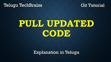 Pull updated code from Git or github into Eclipse/STS || Git Tutorial in Telugu