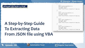 A Step by Step Guide to Extracting Data From JSON file using VBA | Advanced VBA in Hindi