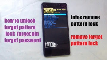 How to remove Intex aqua power 4G Pattern Lock