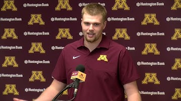 Gopher Football Players Preview Wisconsin