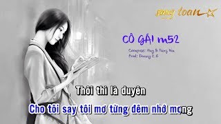 Video thumbnail of "[Karaoke] CÔ GÁI M52 - Huy, Tùng Viu, Danny E.B | Beat Chuẩn Dễ Hát"