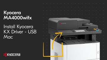 Kyocera MA4000wifx Print to Device Via USB on Mac