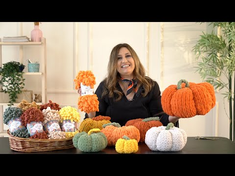 Alize Puffy ile Dekoratif Bal Kabağı • Decorative Pumpkin • Декоративная Тыква