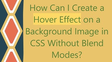 How Can I Create a Hover Effect on a Background Image in CSS Without Blend Modes?