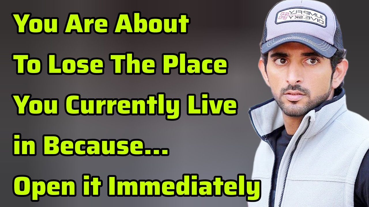 Предупреждение: возможно, вам вскоре придётся покинуть свой дом открытым… | Шейх Хамдан | Стихи Ф...