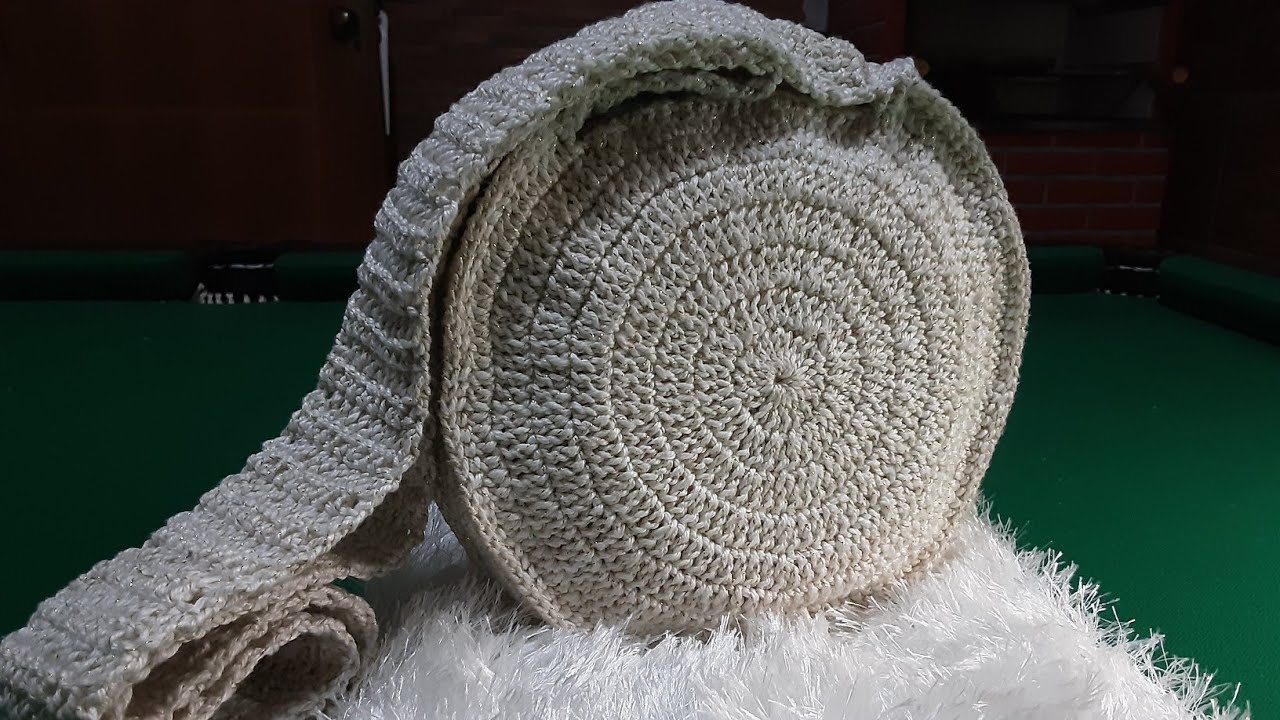 Bolsa em Crochê - reciclando cd's #croche #crochet #passoapasso #youtube #comofazer #cds#artesanato