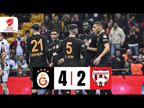 ÖZET | Galatasaray 4-2 Teksüt Bandırma Spor | Ziraat Türkiye Kupası Son 16 Turu Maçı