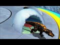 Dinosaur king black T-rex VS All Dinosaurs (eng)