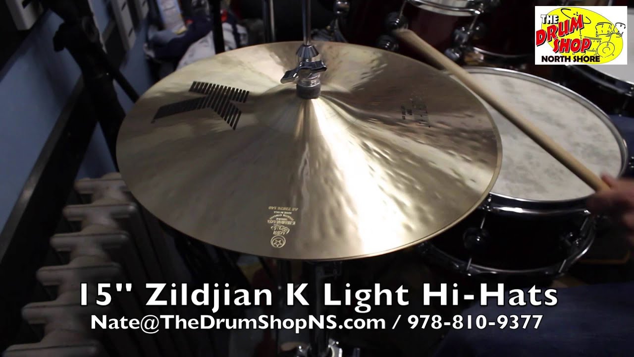 Zildjian K Light HiHats 15'' The Drum Shop North Shore YouTube