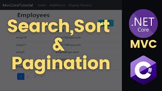 Apply searching, sorting and pagination in  core mvc (server side)