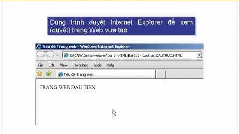 Học thiết kế website chuyên nghiệp bằng dreamweaver Bai 1.wmv