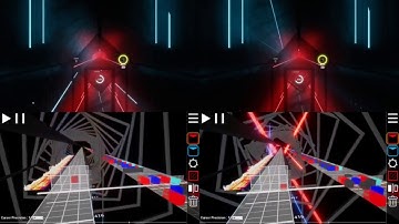 BeatSaber Advanced (Sharp) Lighting Guide - Clean Editor/Ingame Sharp/Lazy Comparison