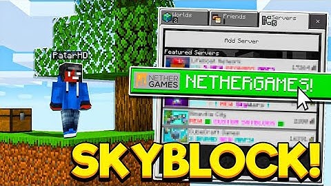 NetherGames Skyblock! (Minecraft Bedrock)
