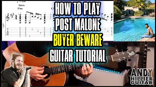 Post Malone - Buyer Beware Guitar Lesson Tutorial