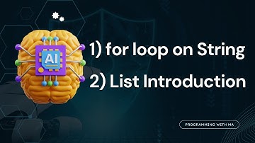 Learn Python For Loop on Strings & List Introduction in Urdu / Hindi