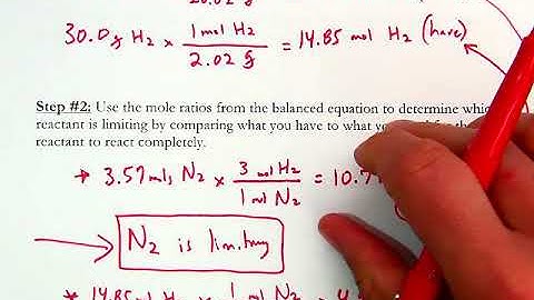 Limiting Reactant Stoichiometry Video