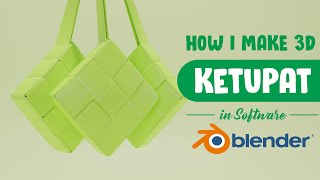 How I Make 3D Ketupat Idul Fitri in Blender screenshot 3