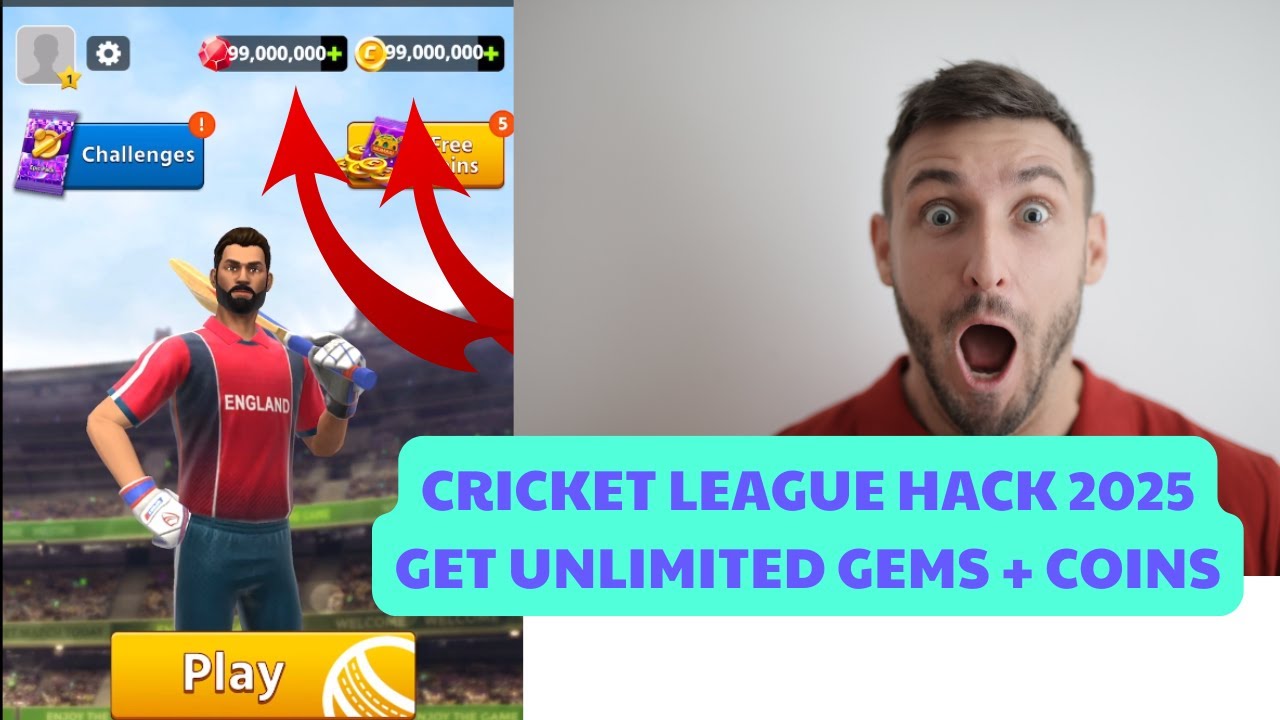 Cricket League HACK/MOD 2025 - GET FULL GEMS + COINS ON IOS/ANDROID(NEW)