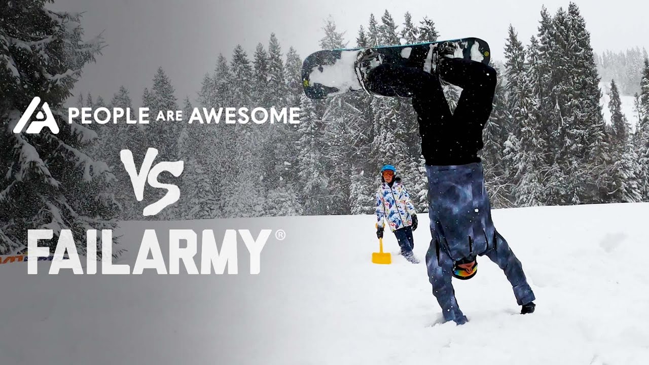 People Are Awesome vs. FailArmy – Amazing Wins and Hilarious Fails on the Slopes – Video