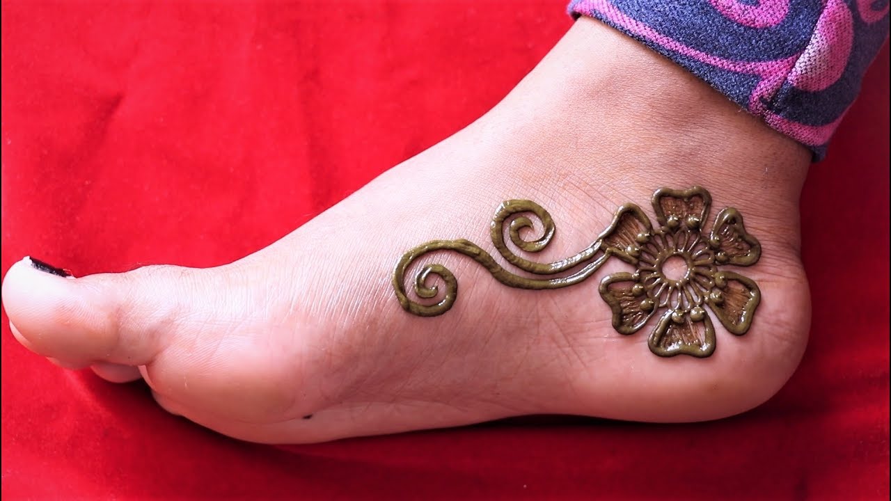 Beautiful Leg Mehndi Design Easy Foot Mehndi Simple Arabic